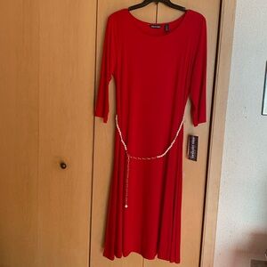 Red Nina Leonard Dress 2x